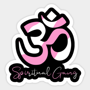 Spiritual Gang with om sign Yoga design Sticker